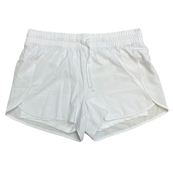 Velocity Pants - Velocity Women White Lined Shorts Drawstring Pull On Athletic Lifestyle New L
